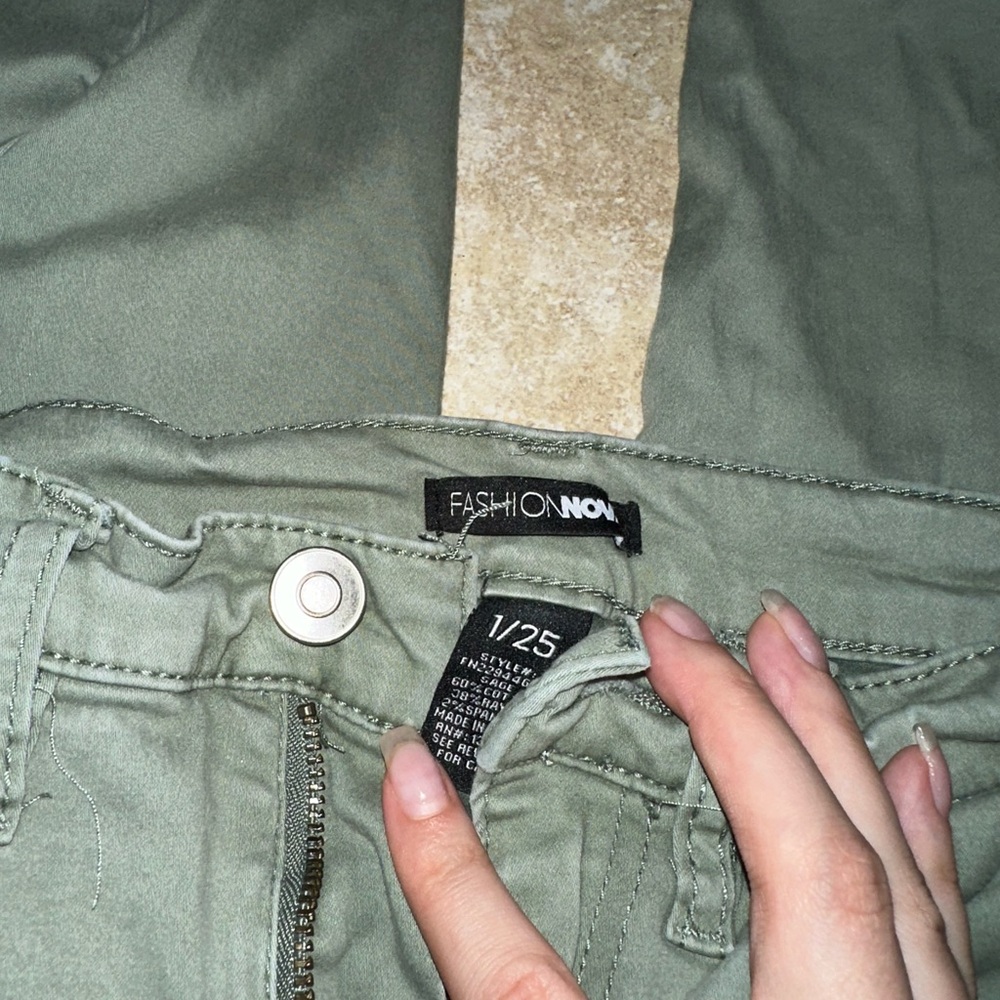 Fashion nova classic high waisted jeans - olive Size 1
